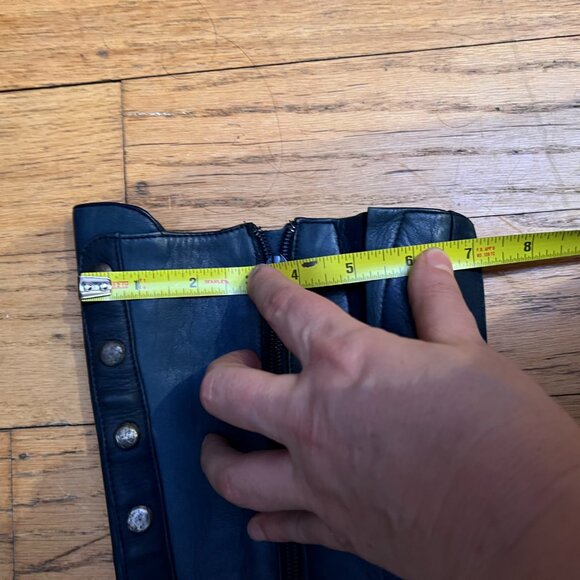 John Fluevog Mezzo Dallas Tall Boots with Studded Detail 7.5 - Picture 13 of 16